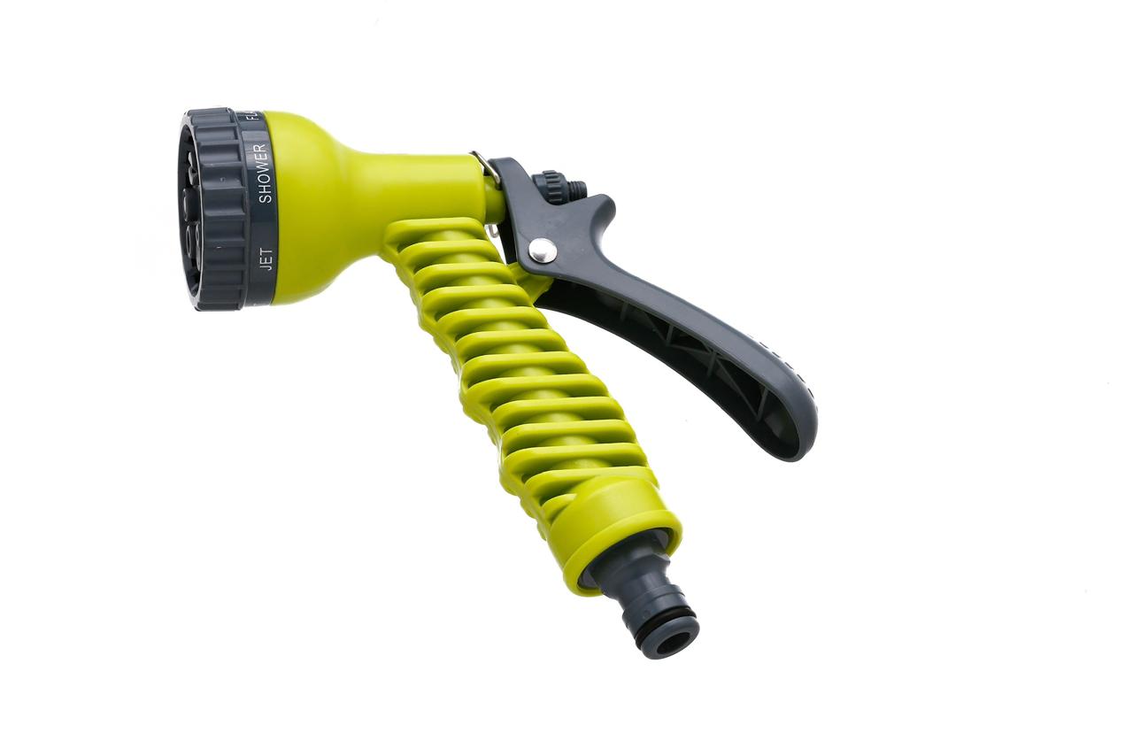 (11002) PISTOLA PARA RIEGO 7 FUNCIONES "SANIPLAST" - MANGUERA ACCESORIOS - PISTOLA Y LANZ PARA RIEGO