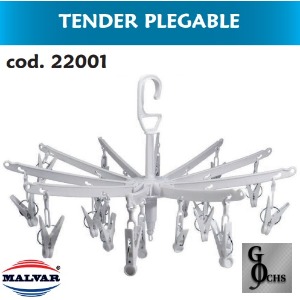 (22001) TENDEDERO PLEGABLE "MALVAR" - TENDEDEROS - EXTENSIBLES Y OTROS