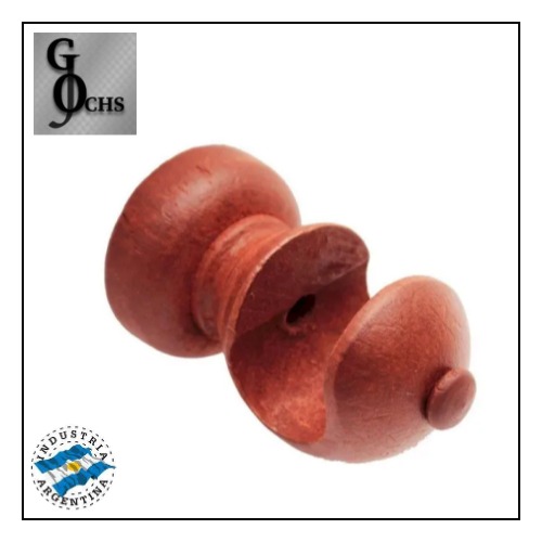 (223701) SOPORTE P/BARRAL DE MADERA 22MM TORNEADO(BOCHITA) ABIERTO - BARRALES Y SOPORTES - SOPORTE PARA BARRAL DE MADERA