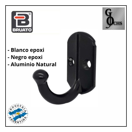 (405BL) PERCHA DE ALUMINIO SIMPLE BLANCA - HERRAJES Y AFINES - HERRAJES VARIOS Y AFINES