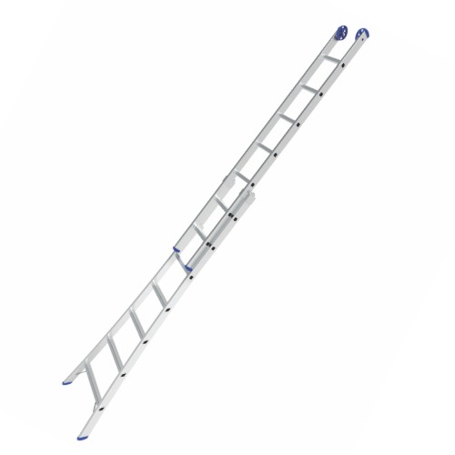 (5254) ESCALERA DE ALUMINIO EXTENSIBLE 2X8 HASTA 4.2 MTS DOBLE USO - FERRETERIA - ESCALERAS DE ALUMINIO