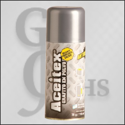 (7077) "ACEITEX" GRAFITO EN AEROSOL X   70 GRS   (7077) - LUBRICANTE, GRASA, DESENGRASAN - ACEITEX VARIOS