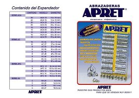 (AB263) ABRAZADERAS "APRET" A CREMALLERA (EXPENDEDOR-CON 263 UNIDADES) - ABRAZADERAS - A CREMALLERA