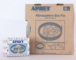 (ABSFIN) ABRAZADERAS "APRET" KIT SIN FIN 10MT(0,6MM ESPERSOR/15MM ANCHO) - ABRAZADERAS "APRET" - A CREMALLERA