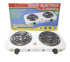 (AE2) ANAFE "ELECTRICO" 2 HORNALLAS 2000W ACERO INOXIDABLE - ANAFES - ELECTRICOS