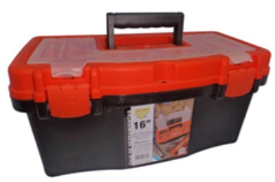 (ALI16) CAJA PLASTICA "ALIGAS" P/HERRAMIENTAS 16" CON GAVETERO Y BANDEJA - FERRETERIA - CAJAS PLASTICAS P/HERRAMIENTAS