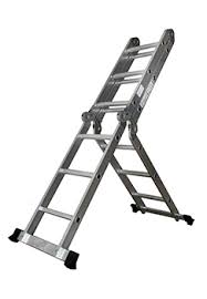 (ALU37) ESCALERA DE ALUMINIO ARTICULADA 4X3 3,37MT - FERRETERIA - ESCALERAS DE ALUMINIO