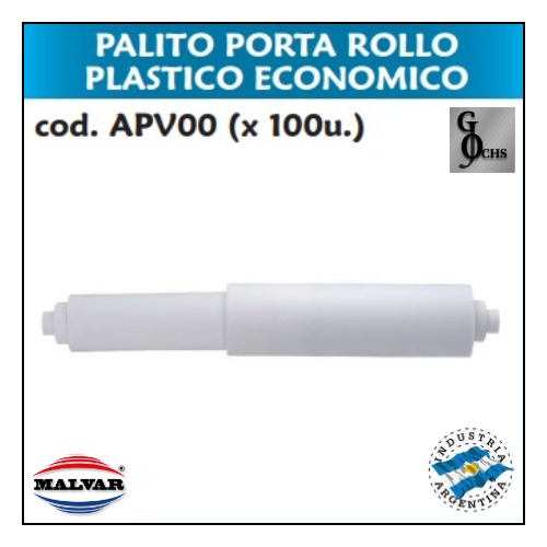 (APV00) PORTA ROLLO PALITO PLASTICO ECONOMICO - SANITARIOS - PALITO PORTA ROLLO