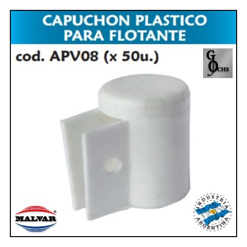 (APV08) CAPUCHON PLASTICO PARA FLOTANTE - SANITARIOS - PLASTICOS