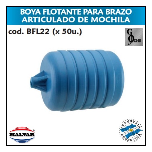 (BFL22) BOYA FLOTANTE PARA BRAZO ARTICULADO MOCHILA - SANITARIOS - BOYAS