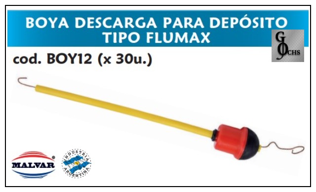 (BOY12) BOYA DESCARGA PARA DEPOSITO TIPO FLUMAX - SANITARIOS - BOYAS