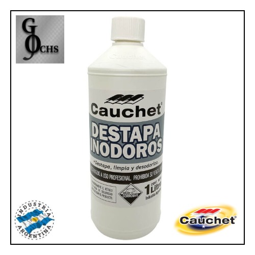 (C15109) DESTAPADOR DE INODORO LIQUIDO X 1 LTS CAUCHET - LUBRICANTE, GRASA, DESENGRASAN - DESTAPA CAIERIA LIQUIDO