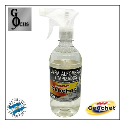 (C15183) LIMPIADOR DE TAPIZADOS Y ALFOMBRAS CAUCHET X 500 CC C/GATILLO - LUBRICANTE, GRASA, DESENGRASAN - DESTAPA CAIERIA LIQUIDO