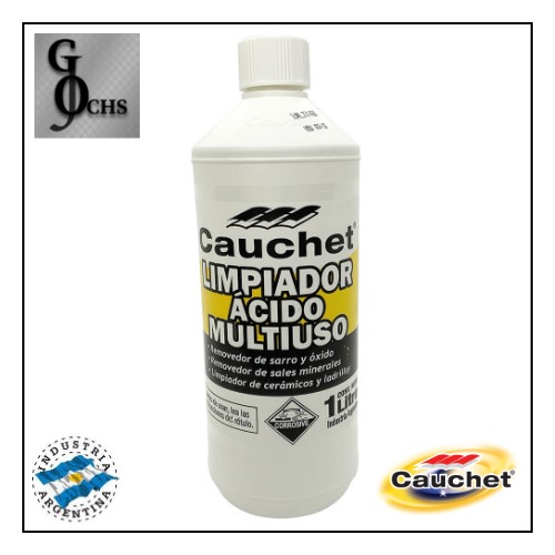 (C15230) LIMPIADOR ACIDO MULTIUSO (ACIDO MURIATICO) X1LT CAUCHET - LUBRICANTE, GRASA, DESENGRASAN - FOSFATIZANTE/DESOXIDANTE