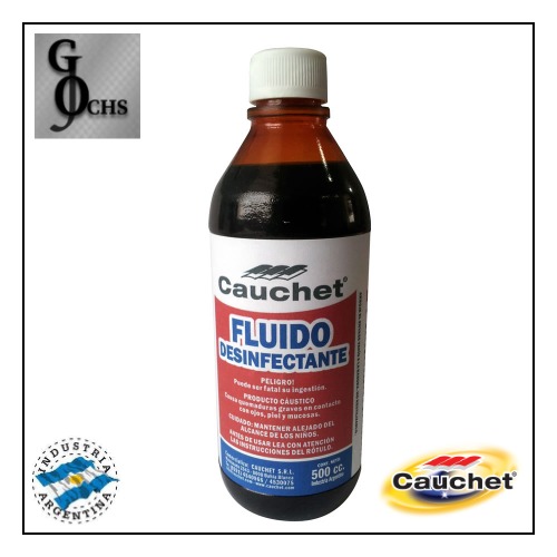 (C15236) FLUIDO DESINFECTANTE CAUCHET X 1 LTS - LUBRICANTE, GRASA, DESENGRASAN - DESTAPA CAIERIA LIQUIDO