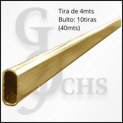 (CAOVL) CAO DE HIERRO ZINCADO DORADO OVALADO PARA PLACARD - CAOS Y SOPORTES PARA CORTINA - CAO HIERRO BRONCEADO