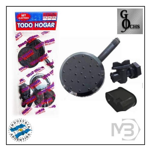 (CARE1) CALEFON SET REPUESTO 3PIEZAS (LLUVIA C/CAO-GRIFO-FICHA) - FERRETERIA - CALEFONES ACCESORIOS