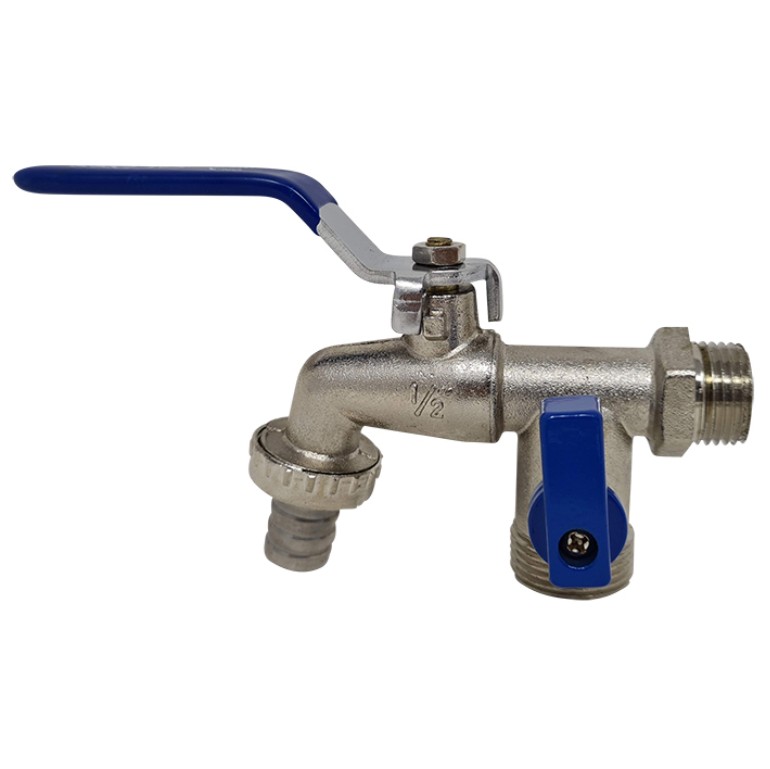 (CEMLAV) CANILLA PARA LAVARROPA METAL ESFERICA "GLOSS" - SANITARIOS - CANILLAS