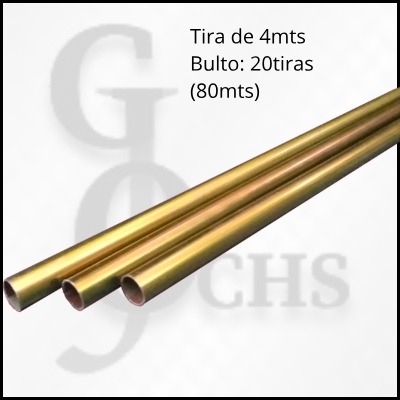 (CNH08) CAOS PARA CORTINAS DE HIERRO 5/8 ZINCADO AMARILLO - CAOS Y SOPORTES PARA CORTINA - CAO HIERRO BRONCEADO