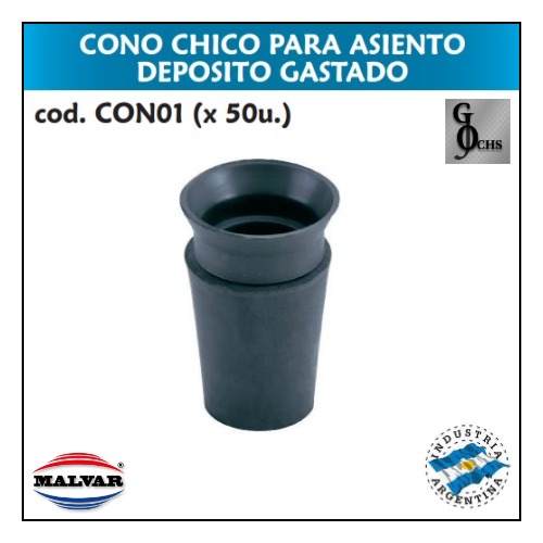 (CON01) CONO CHICO PARA ASIENTO DEPOSITO GASTADO - SANITARIOS - CONO P/ASIENTO GASTA