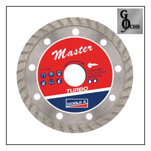 (DTA23) DISCO DIAMANTADO TURBO 230 "AA" - DISCOS DIAMANTADOS - DOBLE A MASTER