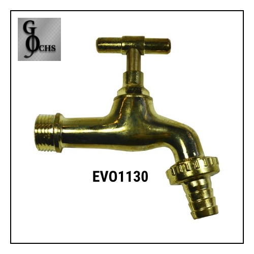 (EVO1130) CANILLA BRONCE PULIDO 1/2 "EVOLUTION" - SANITARIOS - CANILLAS