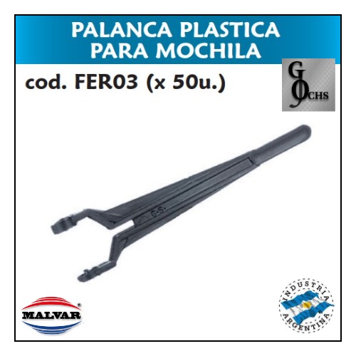 (FER03) PALANCA PLASTICA PARA MOCHILA - SANITARIOS - BUJE PLASTICO