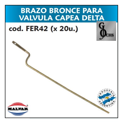 (FER42) BRAZO BRONCE PARA VALVULA CAPEA DELTA - SANITARIOS - BRAZO DE BRONCE