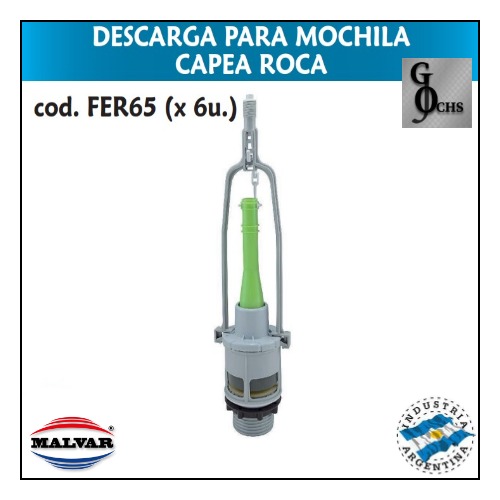 (FER65) DESCARGA PARA MOCHILA CAPEA ROCA - SANITARIOS - DESCARGA INODORO