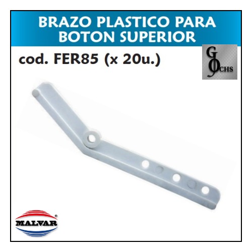(FER85) BRAZO PLASTICO PARA BOTON SUPERIOR - SANITARIOS - BRAZO DE PLASTICO