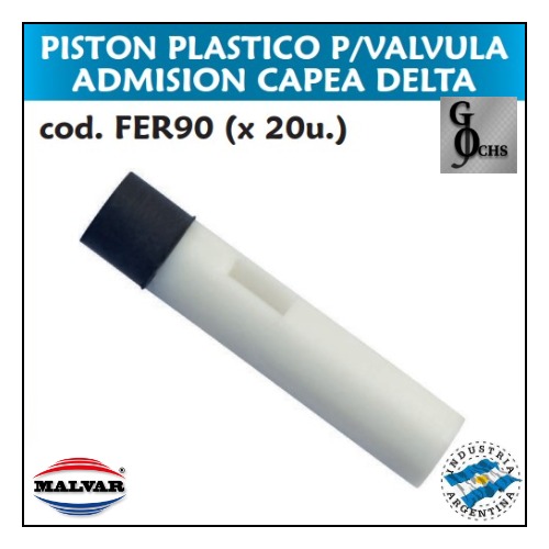 (FER90) PISTON PLASTICO PARA VALVULA DE ADMISION CAPEA DELTA - SANITARIOS - PISTON PLASTICO