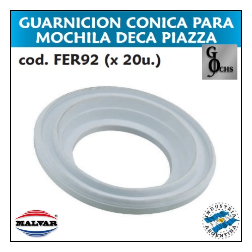 (FER92) GUARNICION CONICA PARA MOCHILA DECA PIAZZA - SANITARIOS - GUARNICIONES