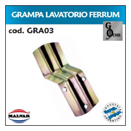 (GRA03) GRAMPA LAVATORIO FERRUM - SANITARIOS - GRAMPAS