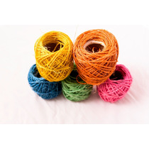(HHHCO) HILO SISAL CHICO COLOR 80 GRS. APROX. ARTESANAL (25MT APROX) - HILOS - SISAL