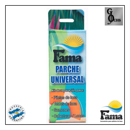 (KITPAR) KIT DE REPARACION PARA PILETA DE LONA  "FAMA" - FERRETERIA - PILETA LONA CUBRE PILETA Y ACCESORIOS