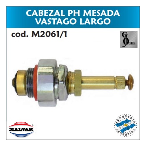 (M2061-1) CABEZAL PH MESADA VASTAGO LARGO - SANITARIOS - CABEZALES