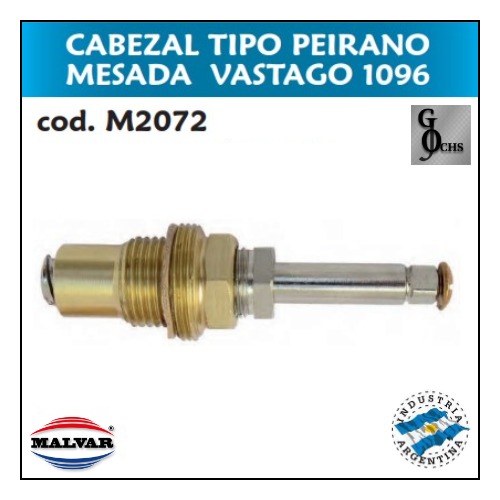 (M2072) CABEZAL PEIRANO MESADA VASTAGO 1096 - SANITARIOS - CABEZALES