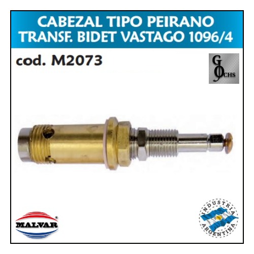 (M2073) CABEZAL PEIRANO TRANSFERENCIA BIDET VASTAGO 1096/4 - SANITARIOS - CABEZALES