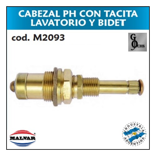 (M2093) CABEZAL PH CON TACITA LAVATORIO Y BIDET - SANITARIOS - CABEZALES