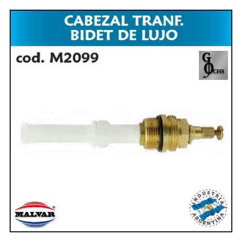 (M2099) CABEZAL TRANSFERENCIA BIDET LUJO - SANITARIOS - CABEZALES