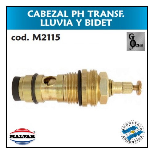 (M2115) CABEZAL PH TRANSFERENCIA LLUVIA Y BIDET - SANITARIOS - CABEZALES