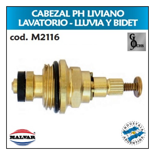 (M2116) CABEZAL PH LIVIANO LAVATORIO LLUVIA Y BIDET - SANITARIOS - CABEZALES