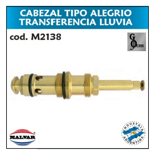 (M2138) CAB TIPO ALEGRIO TRASNF LLUVIA - SANITARIOS - CABEZALES