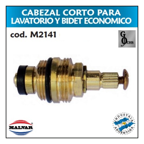 (M2141) CABEZAL CORTO ECONOMICO PARA LAVATORIO Y BIDET - SANITARIOS - CABEZALES