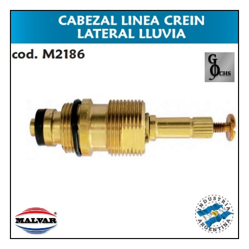 (M2186) CABEZAL LINEA CREIN LATERAL LLUVIA - SANITARIOS - CABEZALES