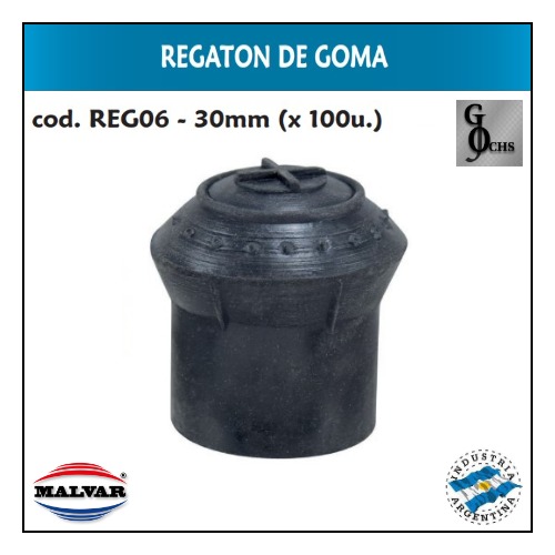 (REG06) REGATON DE GOMA 30 MM - FERRETERIA - REGATONES