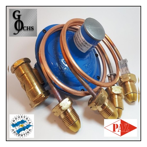 (RP116) REGULADORES "PAZ" SUPERGAS CON 2 FLEXIBLES - FERRETERIA - REGULADORES