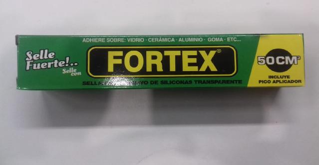 (SETR50) SELLADOR DE SILICONAS X  50 CC TRANSPARENTE "FORTEX" - FERRETERIA - SELLADORES SILICONA