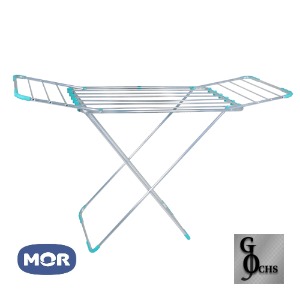 (T6042) TENDEDERO DE PIE DE ALUMINIO (6VARILLAS) C0N ALAS 153X56X94 - TENDEDEROS - DE PIE