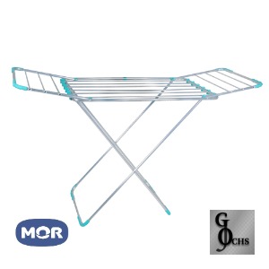 (T6042) TENDEDERO DE PIE ALUMINIO 6VAR.CON ALAS "MOR" 153X56X94 - TENDEDEROS - DE PIE